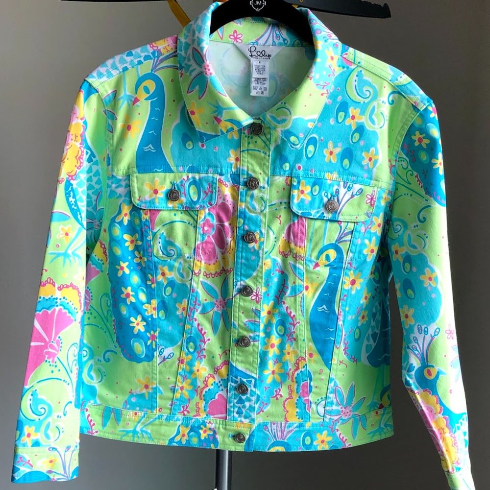 Lilly Pulitzer - Denim Jacket - Small - EUC